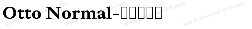 Otto Normal字体转换